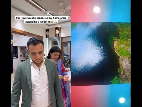 every night scenes after attending a wedding#short#