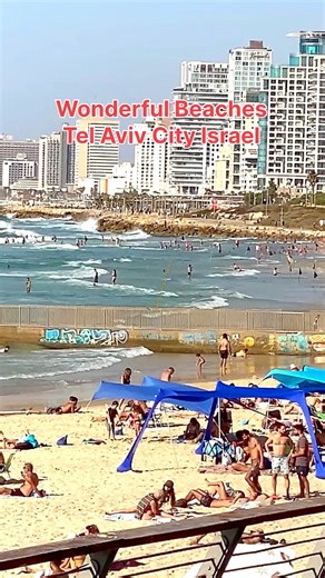 Amazing Tel Aviv Beaches, Beautiful Israel 🇮🇱 | Visit Israel From Your Home