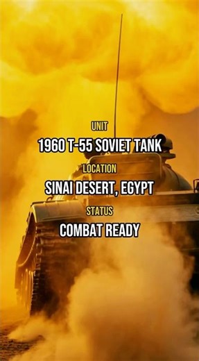 The Beast Awakes: T-55 Tank resurrection in Sinai 🇪🇬 #shorts