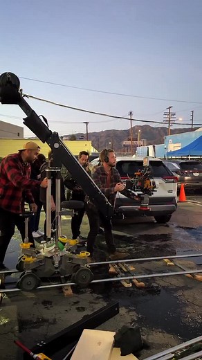 3.1K views · 868 reactions | Push in shot setup with our Director @samuelgonzalezjr and Cinematographer @trevorhooper as our Lead @gigigustin drives into the scene of the crime. CLT: @arthurgrigory Key Grip: @lionlera_film #behindthescenes #filmlighting #gripequipment #film #grip #setlife #griprigs #onset #camerasupport #cameradolly | Arthur Grigoryan | Facebook