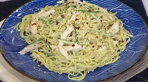 Chilled ramen with chicken and cucumbers: Get the recipe!