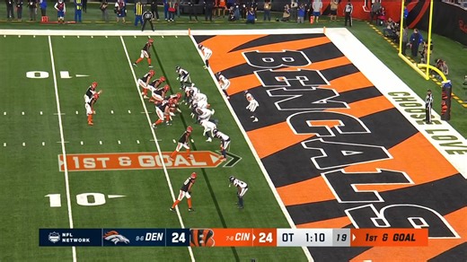The #Bengals beat the #Broncos in overtime… Joe Burrow’s touchdown pass in OT keeps the #cincinnatibengals playoff hopes alive… #NFL #NFLPlayoffs | Pat Doney NBC 5