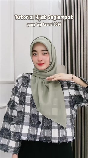 Tutorial Hijab Segi Empat Trend 2024