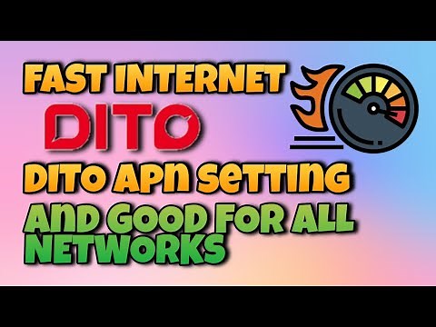 PAANO PALAKASIN ANG INTERNET CONNECTION SA DITO, AND ALL NETWORKS, APN SETTINGS