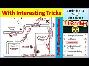 Cambridge 12 Test 8 Listening Map Solution