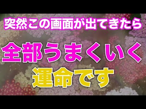 ⚠️見た瞬間から運命が激変※何もかもうまくいく幸運スイッチが発動し涙するほど喜び溢れる人生になっていくように遠隔波動エネルギーが込められたヒーリング音楽
