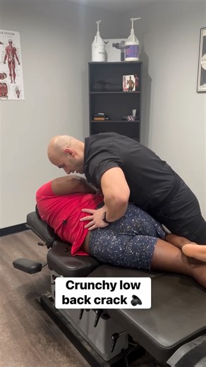 Low back adjustment that delivered fast relief 😮‍💨💥
