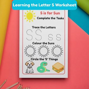 S is for Sun Worksheet | Letter S Printable | Alphabet Activity for Kids by Puzzlepalsprintables - Etsy