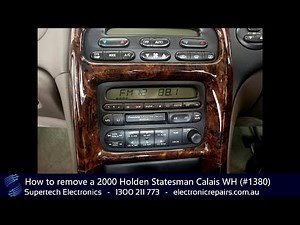 How to remove a 2000 Holden Statesman Calais WH Radio (#1380)