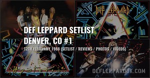 Def Leppard Denver, CO, USA 1988 Setlist
