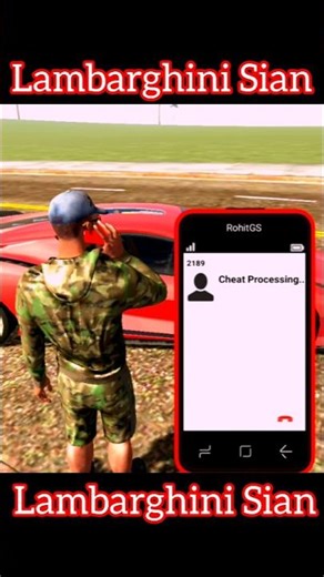 Lambarghini Sian Cheat Code 2189 ☠️ - in Indian bike drawing 3d 🤯#gaming​ #3d​ #shorts #viral