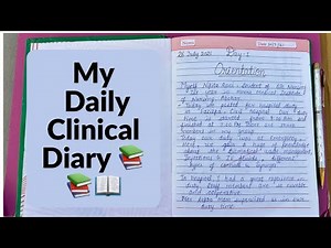 Clinical Posting Daily diary📚, how to make daily diary in nursing, new learning diary, Bsc nursing