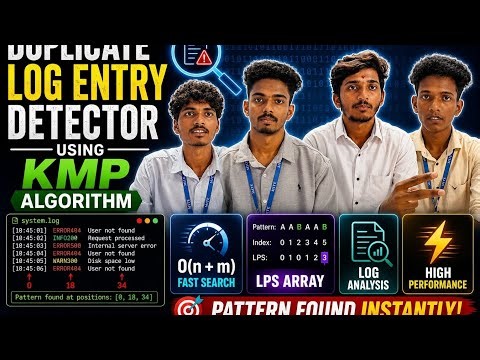DUPLICATE LOG ENTRY DETECTOR using KMP ALGORITHM 