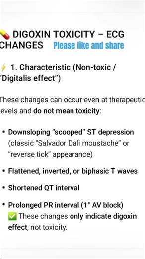 Digoxin toxicity #medicaleducation #internalmedicine #emergencymedicine #cardiology