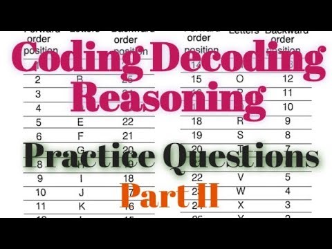 Coding Decoding Reasoning I Part 2 I Coding and Decoding I Coding Decoding kaise sikhe in hindi