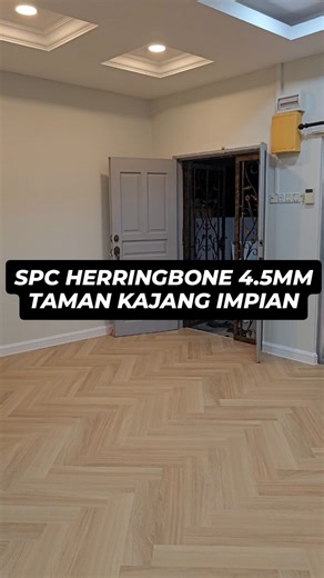 📍 Taman Kajang Impian • SPC Herringbone 4.5MM • Skirting 100MM • Code Colour HB 412 Pink Tree by MEGAH FLOOR #herringbone #spcflooring #kajang #flooring #installation | MEGAH FLOOR - Flooring2U