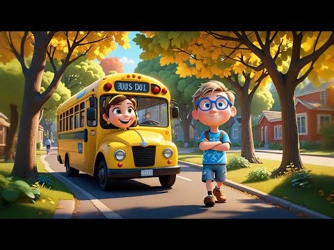 Big Yellow School Bus Rolls | Fun Learning and Movement Song for Kids | Nursery Rhymes and Baby