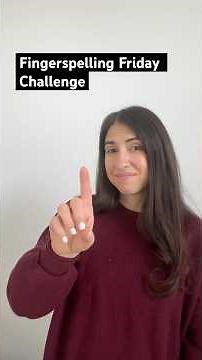 Fingerspelling practice: 3 names in ASL