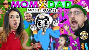 FGTeeV S02:E11 - Mom vs. Dad Mobile Games Challenge