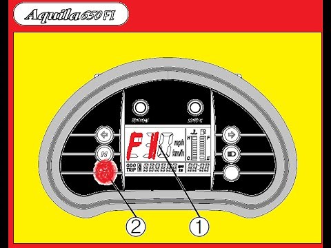 How to read FI fault code Hyosung GV650 and GT650