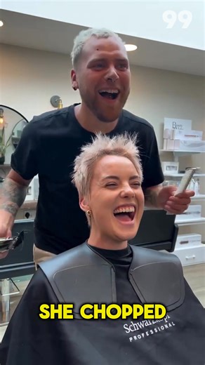 This young woman went from a blonde pixie to a stunning pink buzz cut—and the result is absolutely incredible. See the transformation in the comments 👇👇👇 | Interesting Facts