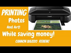 Cannon ix6820 printer review! Best budget wide format printer. Borderless prints printing art