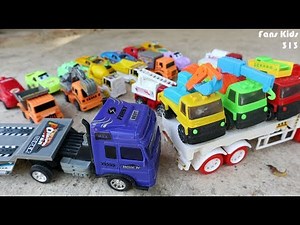 Excavator, Dump Truck, Truck Container I Car Toy Vidio For Kids
