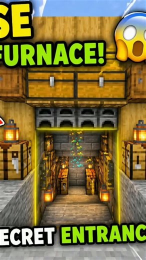 try this secret base entrance 🤯#minecraft #shorts #viral