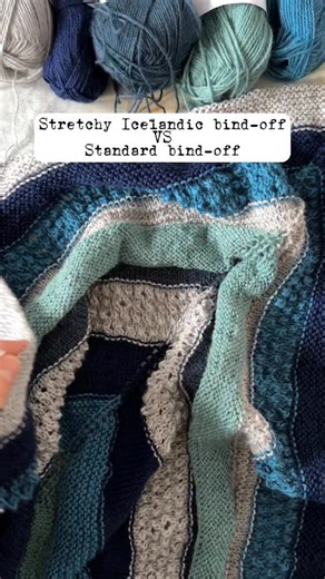 Olga / Gotham.knits on Instagram: "And what is your favorite bind off? Here with @purlsoho Line weight yarn 💙 #knittingtutorial #purlsoho #knittingforbeginners"