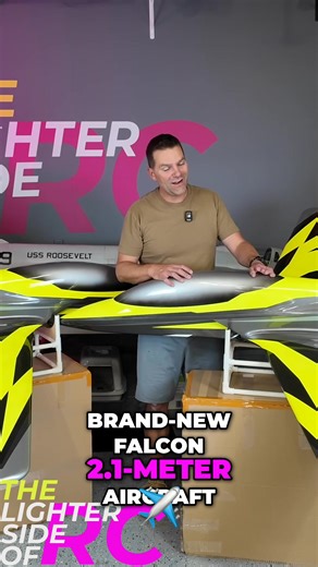 The creator unboxes the second Falcon aircraft. The two matching, shiny, brand-new Falcon 2.1-meter aircraft from Skywing are revealed. Side-by-side, the twins are ready for action! Have you ever seen anything like this? #Skywing #Falcon #Aircraft #Twins #Unboxing | The Lighter Side Of RC