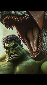 Hulk vs. Tyrannosaurus Rex - Jurassic Showdown!