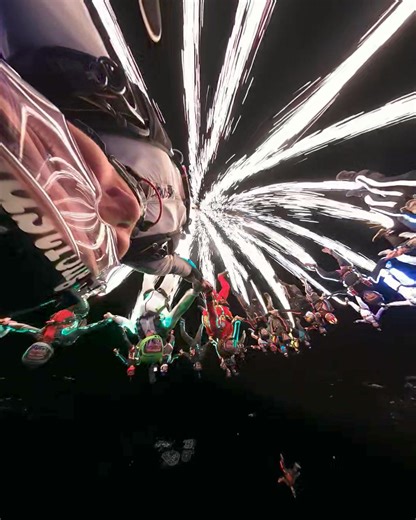 A world record forged by fire 🔥 Tommy Miller company claimed their new title with this 42-way, head-down night jump in Arizona. Congrats on progressing the sport 💪 Shot on our 360° camera, GoPro MAX 👉 Get yours from our authorized retailers | GoPro