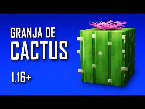 🌵 Granja de Cactus (Muy fácil y ampliable) · Java & Bedrock · Minecraft Tutorial 1.17