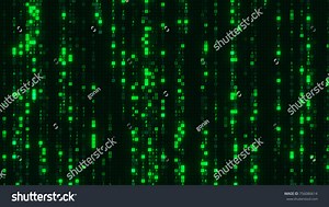 Green Matrix Rain Digital Hex Code Stock Illustration 756086614 | Shutterstock