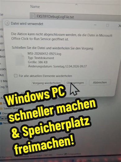 Windows PC schneller machen & Speicherplatz freimachen! #windowstricks #pchacks #windows11 #techtok #techtips