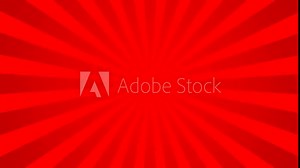 Loop animation of rotating red concentration lines, effect background. Loop animation background of the simple red sunburst effect