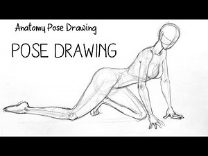 How to draw Female body | Female pose drawing | Anatomy tutorials