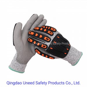 [Hot Item] High Quality TPR Anti-Cut Slip Resistant Gloves for Industrial Mechanical Work Safety Gloves