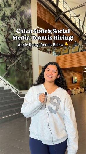 11K views · 44 reactions | Join the team! Are you a current Chico State student who is passionate about social media? We are looking for 1 student to join our team this spring. Apply by Sunday, January 25: https://studentjobs.csuchico.edu/en-us/job/554120/social-media-storyteller | California State University, Chico | Facebook