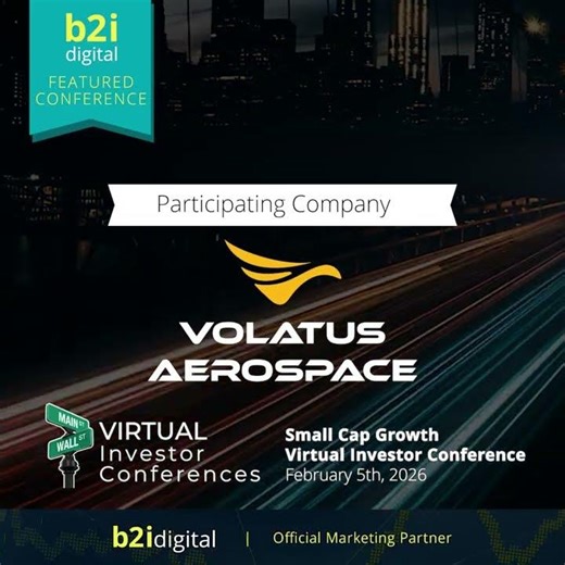 The B2i Digital team is pleased to announce Volatus Aerospace (OTCQX: TAKOF | TSXV: FLT