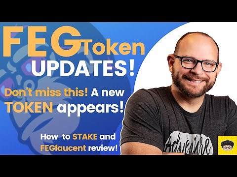 FEG Updates! What's the FEGfaucet, how to STAKE, and a BRAND NEW Token appears! What is it?!?