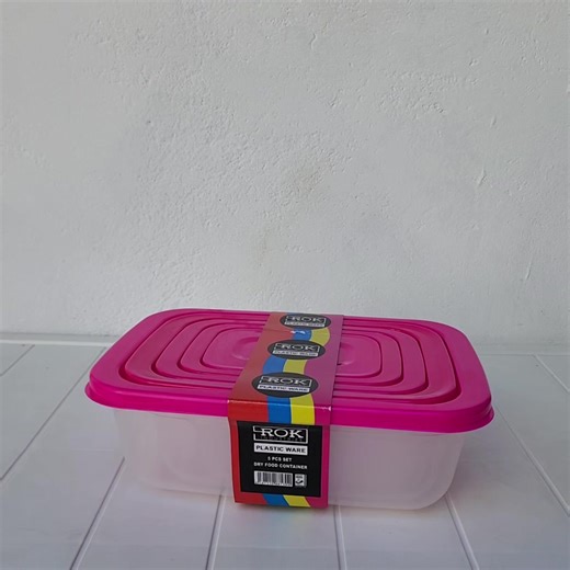 ROK Plastic Dry Food Containers – 5PCS Set (DFC5) Now available at *ksh 400/=* Price Per set of 5pcs Keep your kitchen neat and your food fresh with this practical dry food container set. Made from **durable, food-grade plastic**, these containers are perfect for everyday storage while letting you easily see what’s inside. Set Includes 5 Containers: • 0.5L,0.8L, 1.5L, 2.5L, 4.5L Why you’ll love them: ✔️ Tight-fitting lids to help keep food fresh ✔️ Ideal for dry foods like rice, flour, sugar, be