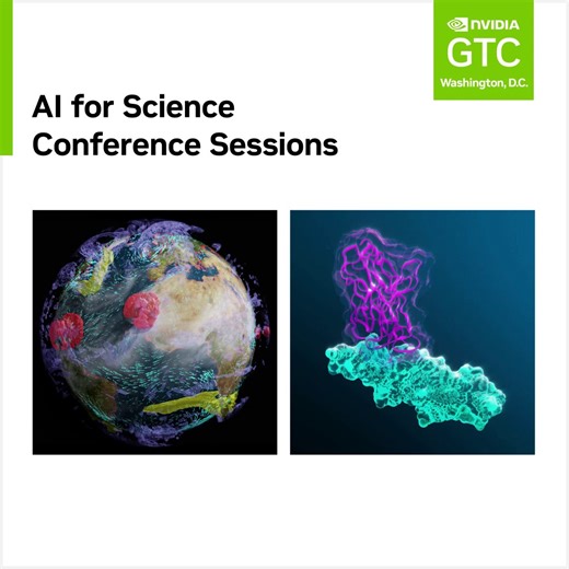 🔬 AI is accelerating discovery across science. From drug design to climate modeling to space exploration, breakthroughs once thought decades away are now within reach. Join in-person sessions to see how AI is: 💊 Reshaping drug discovery and healthcare 🌍 Advancing climate and energy research 🚀 Powering new frontiers in space and digital twins 🔗 View all AI for Science sessions: https://nvda.ws/3WkTRko 📅 October 27–29 📍 #NVIDIAGTC DC | NVIDIA AI