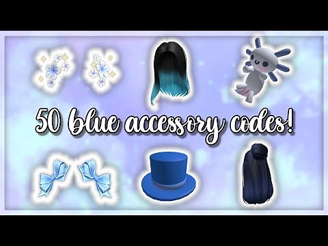 Blue Roblox accessory codes! 💎