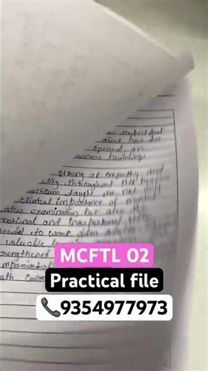 MCFTL 02 practical file #ignouassignment