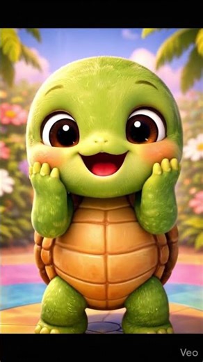 Cute Turtle Dancing for Kids 🐢💚 | Fun 3D Animation