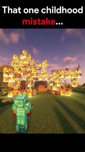 That one childhood mistake... #shorts #minecraft