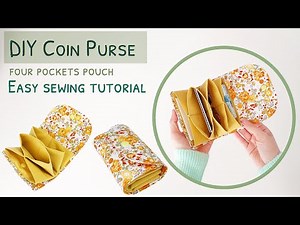 How to sew a coin purse | DIY coin purse | diy mini coin pouch | mini pouch | easy sewing tutorial