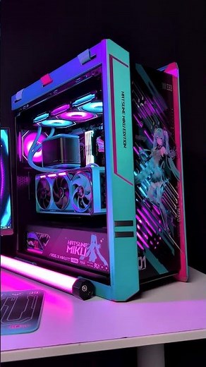Crisp peel. Crisp build.🤑ASUS ROG Hatsune Miku Gaming PC