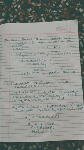 Class 11th math chapter 7 (Binomial Theorem) complete